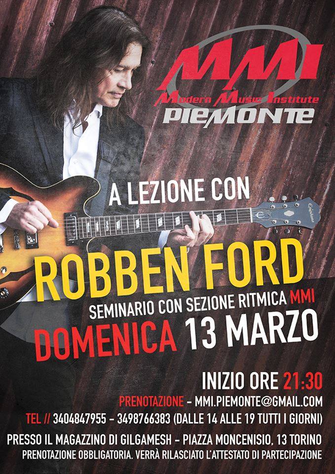 Robben Ford Masterclass MMI Piemonte 2017